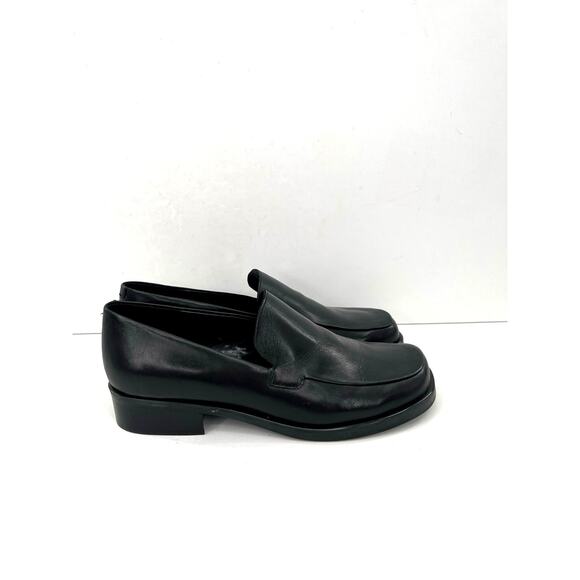 Franco Sarto Bocca women’s slip-on loafer in black leather flats shoes - Picture 5 of 11
